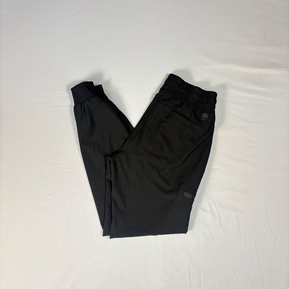 Healing Hands Purple Label Aspen Scrub Pants Black Jogger Extra Small XS
